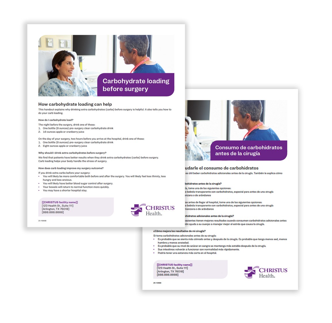 Carb Loading Handout for Ppatients | printservices.christushealth.org
